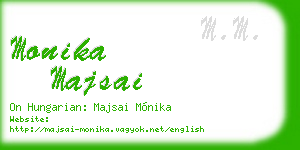 monika majsai business card