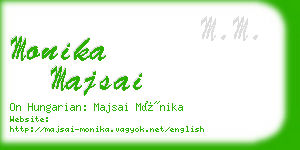 monika majsai business card